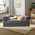 Human Size Giant Dog Bed with Plush Orthopedic Cushion