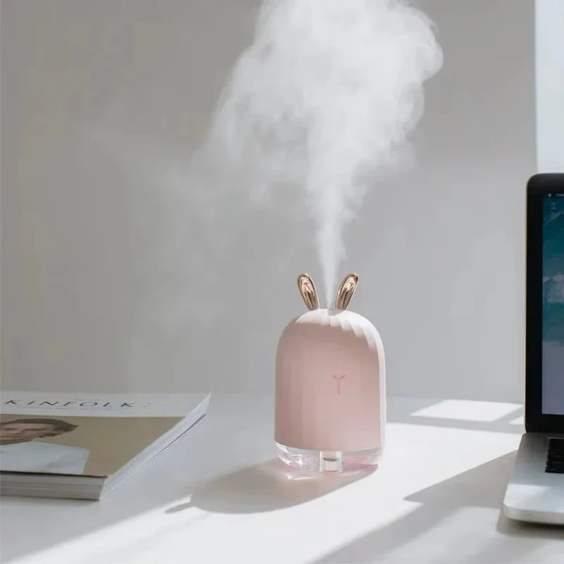 Ultrasonic Aromatherapy Essential Oil Diffuser and USB Air Humidifier with LED Night Light