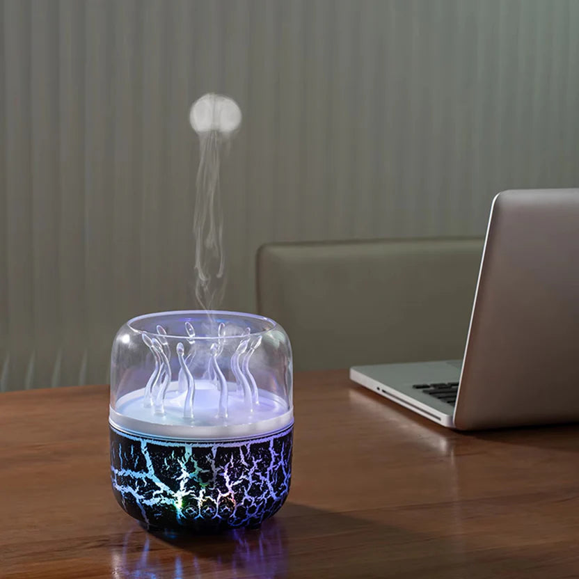Jellyfish Aromatherapy Humidifier with Timer 9.5 oz Ultrasonic Essential Oil Diffuser for Home Bedroom Spa Office
