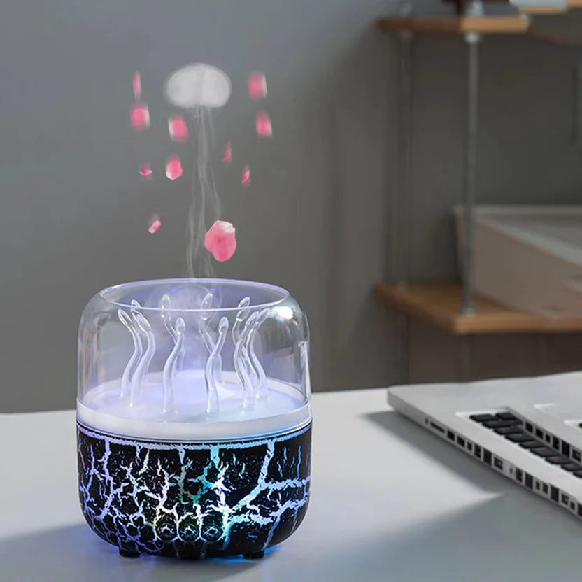 Jellyfish Aromatherapy Humidifier with Timer 9.5 oz Ultrasonic Essential Oil Diffuser for Home Bedroom Spa Office