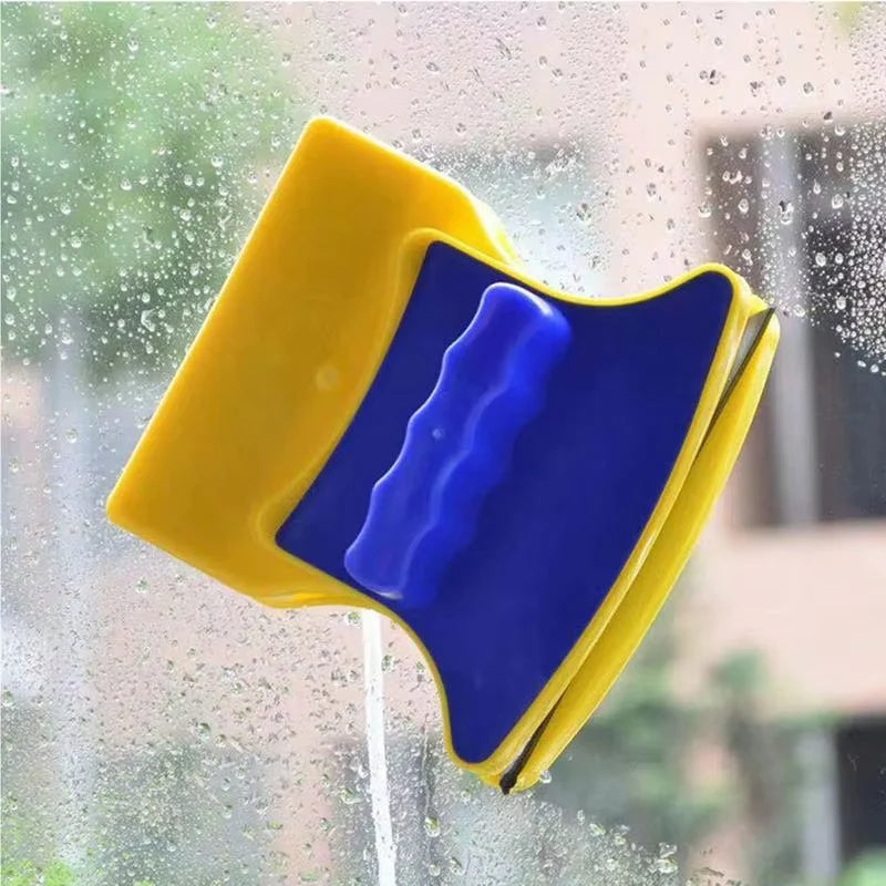 Double Sided Magnetic Glass Cleaner for Windows with Safety Rope