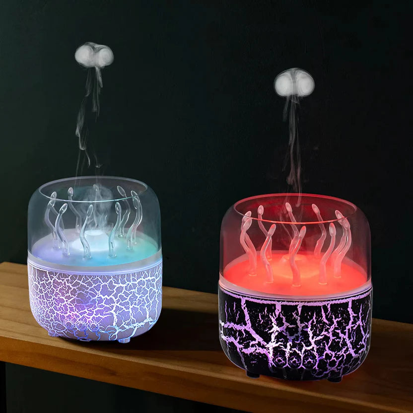 Jellyfish Aromatherapy Humidifier with Timer 9.5 oz Ultrasonic Essential Oil Diffuser for Home Bedroom Spa Office