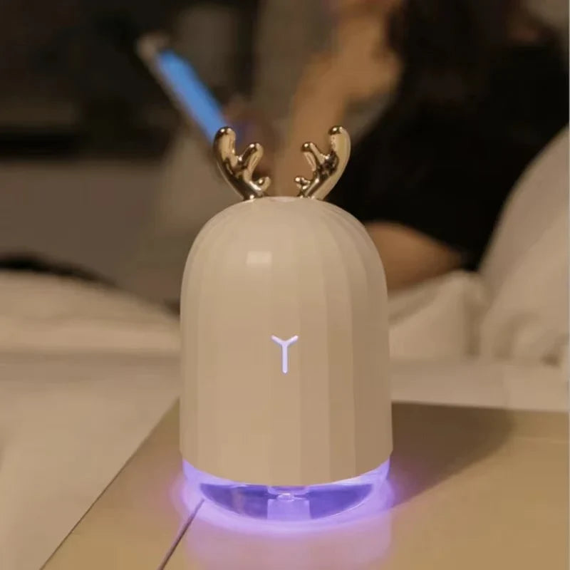 Ultrasonic Aromatherapy Essential Oil Diffuser and USB Air Humidifier with LED Night Light