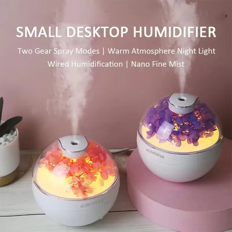 Compact Mini Desktop Air Humidifier for Home and Office
